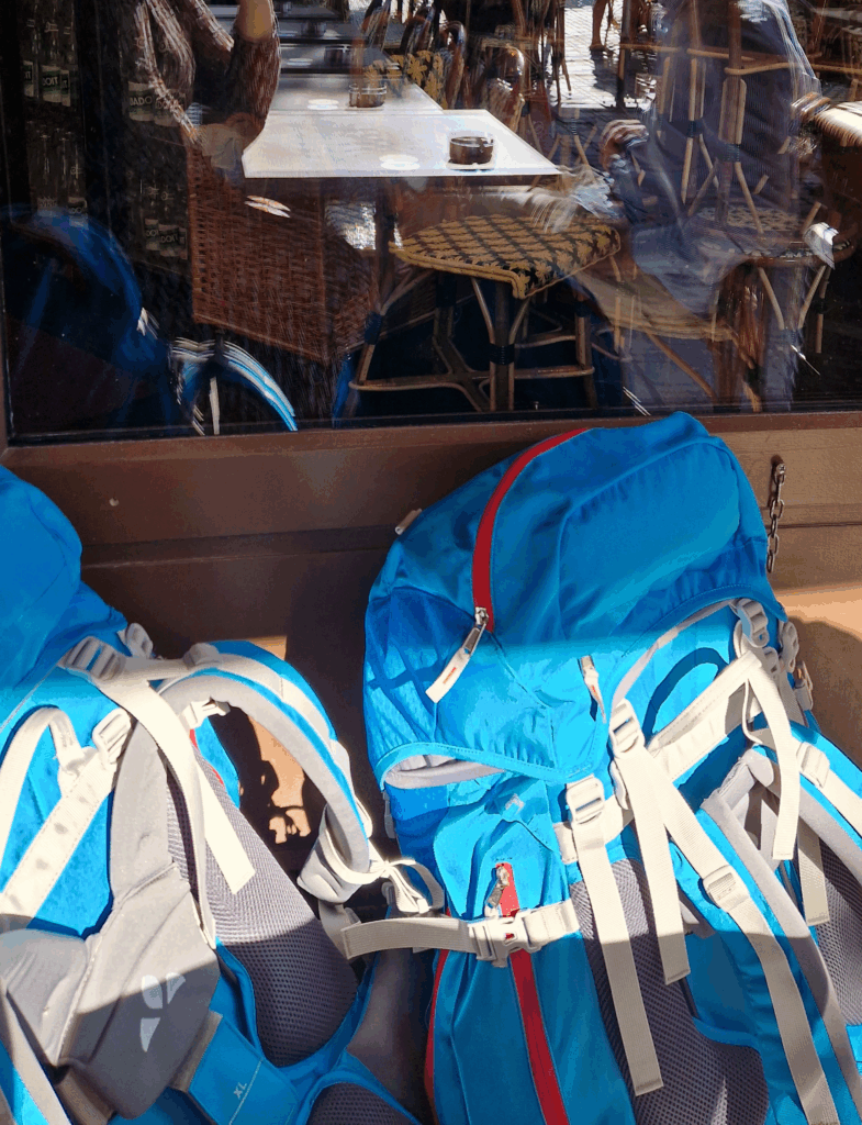 Bild unseres Gepäcks 