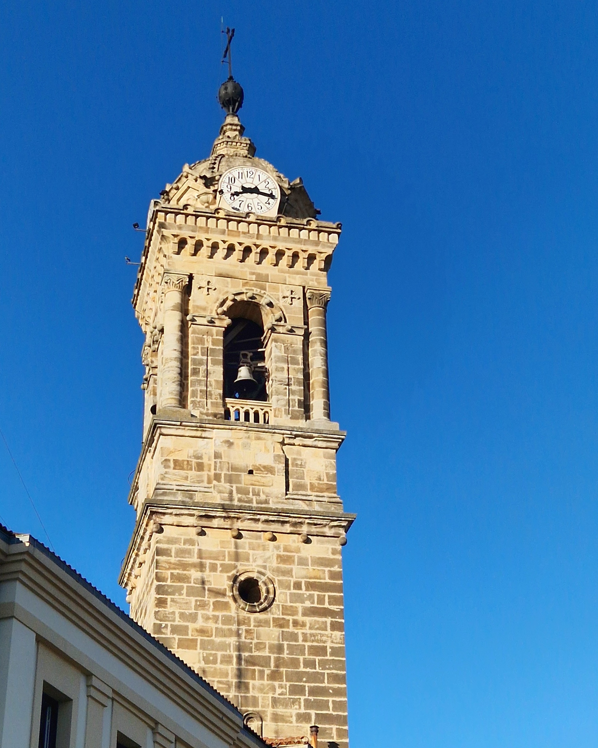 Bild vom Kirchturm in Vitoria-Gasteiz